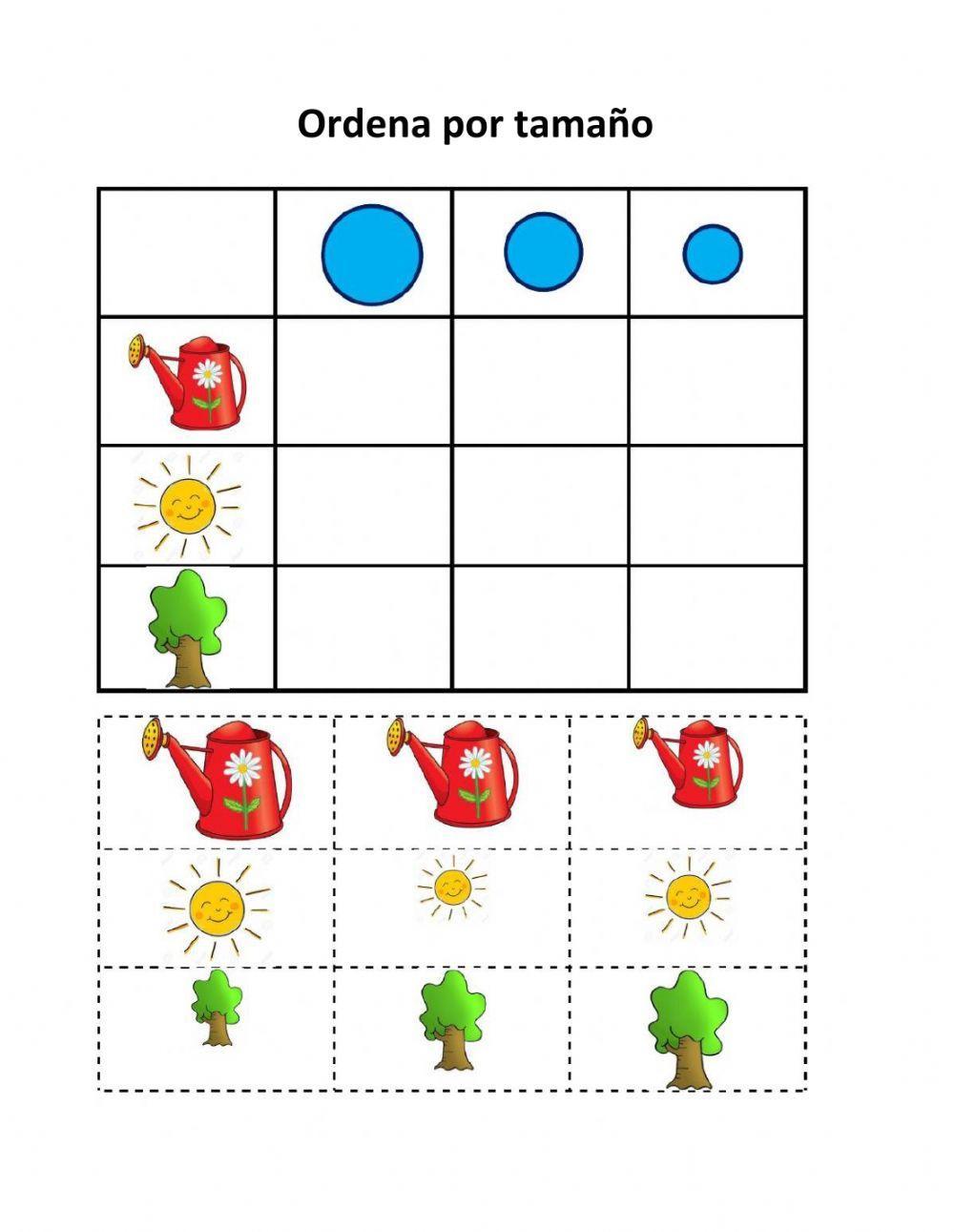 Concepto Grande, mediano, pequeño