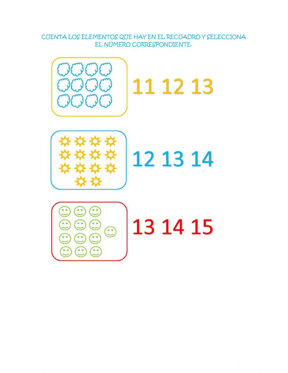 Relacion numero cantidad