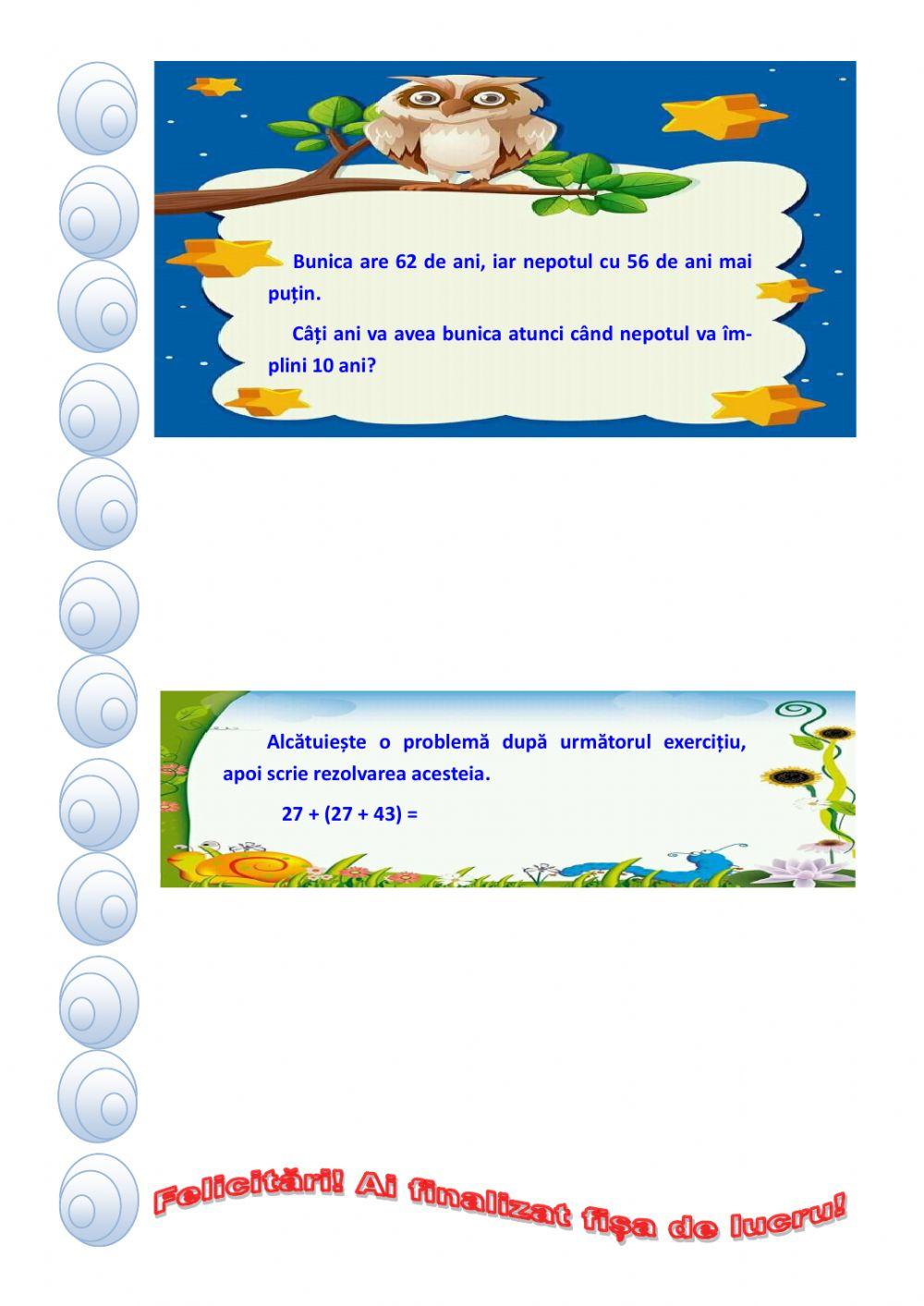 Probleme 0 -100 (II)