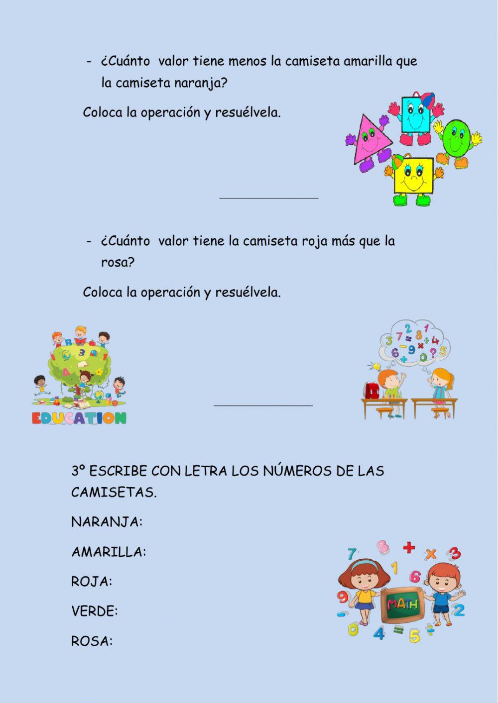 Cáculo, razonamiento y numeración de 2º