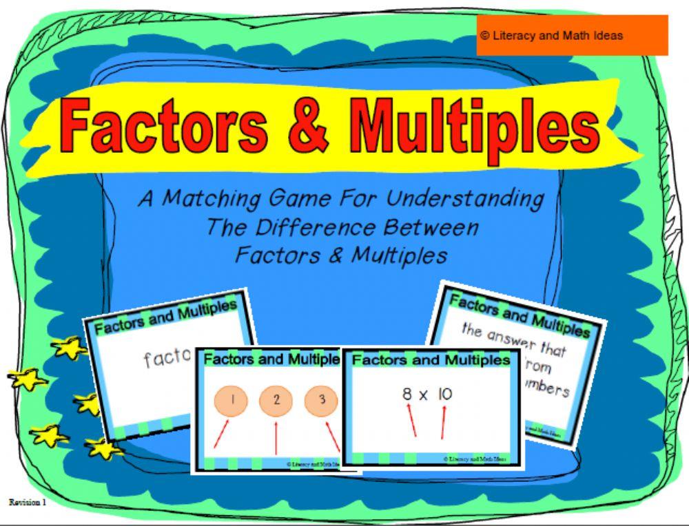 Multiple and factors