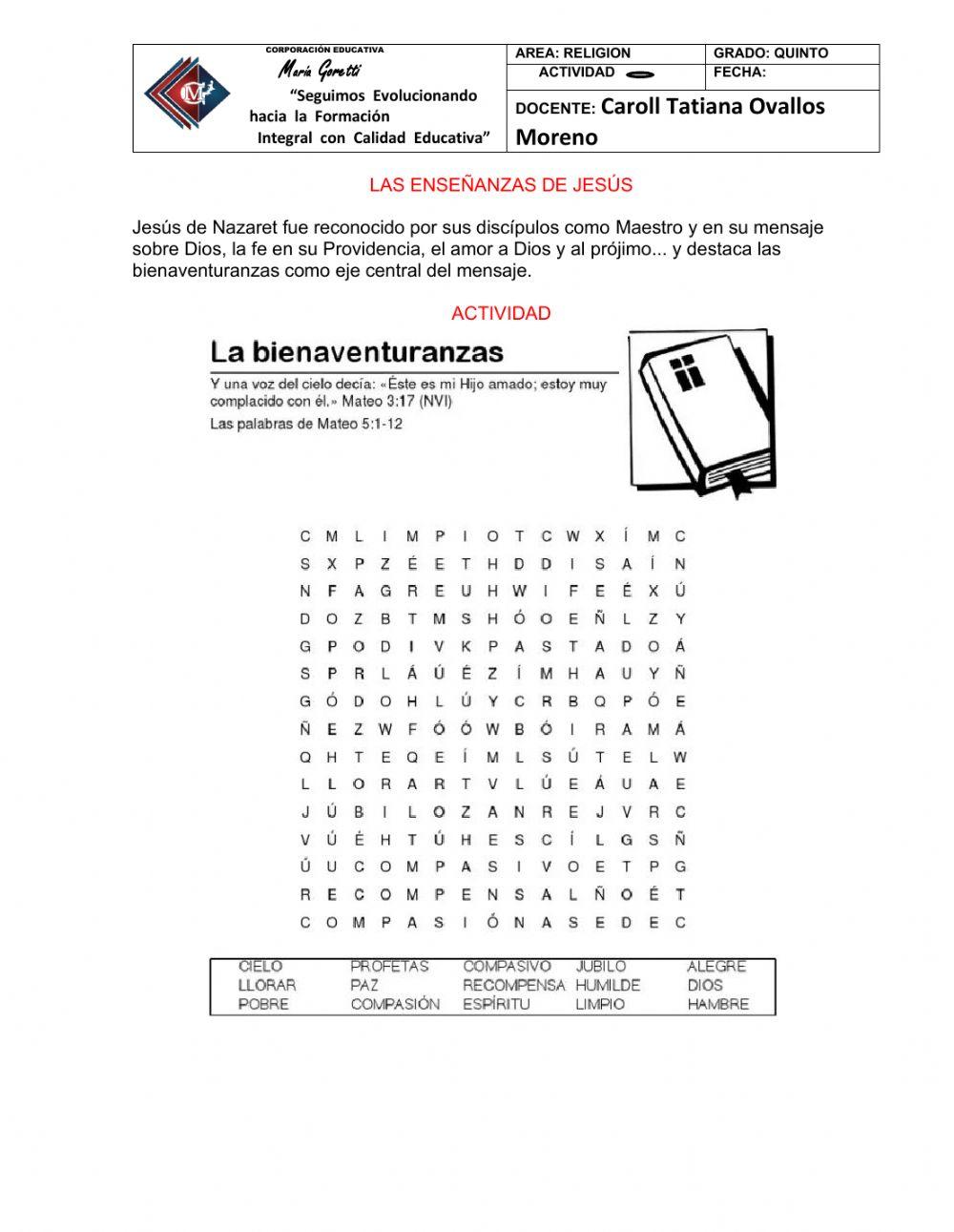 Enseñanzas de Jesús