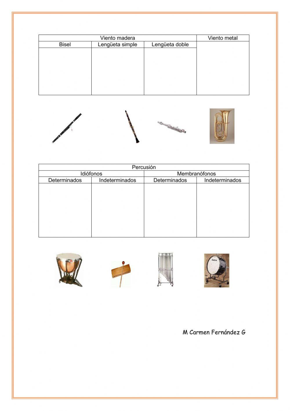Instrumentos musicales