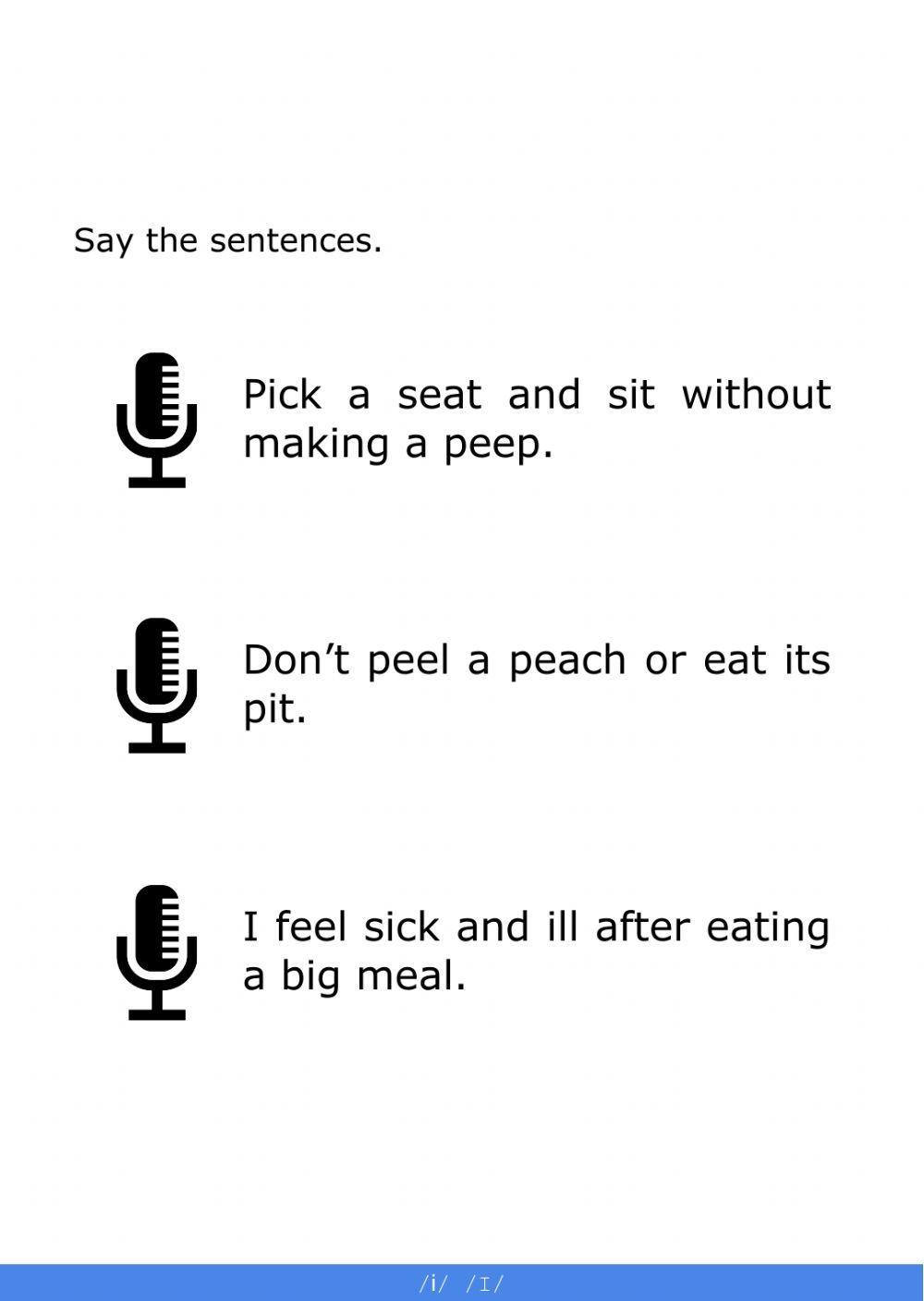 Minimal Pairs - i or I