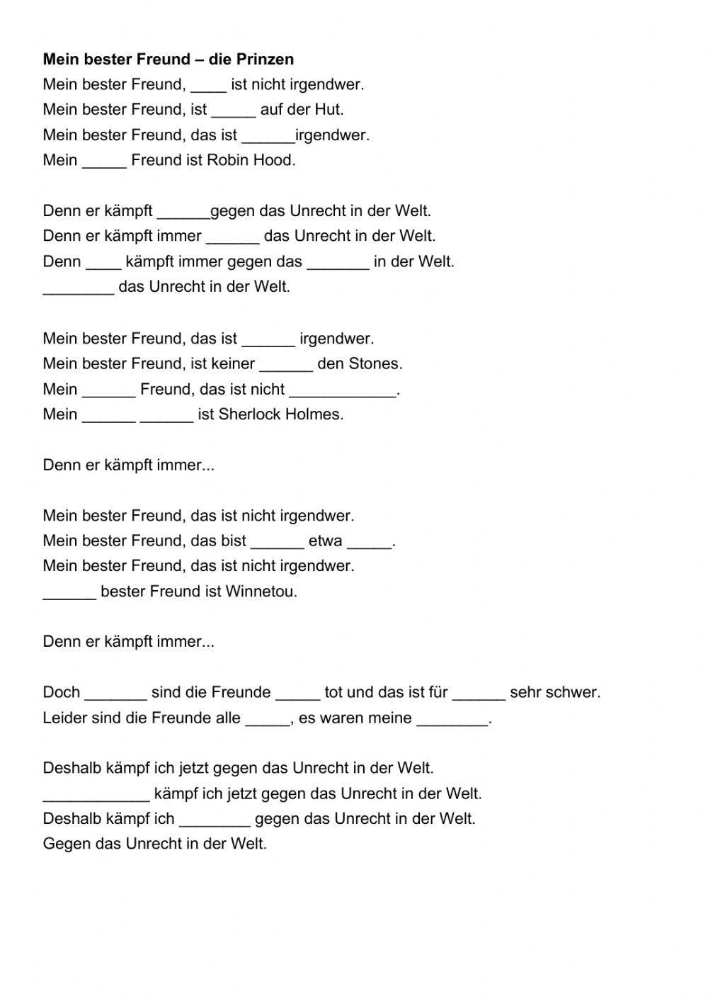 Die Prinzen - mein bester Freund