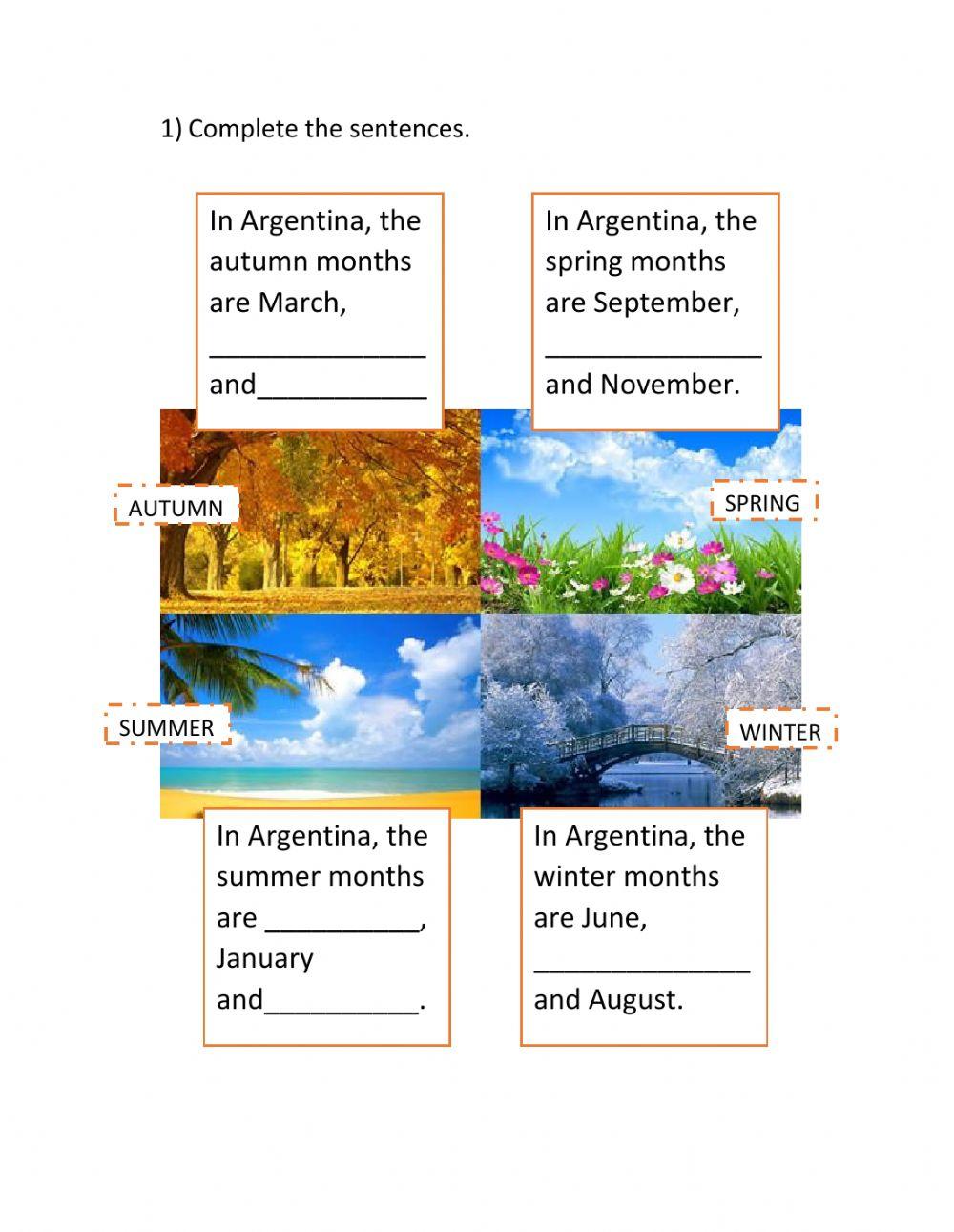 Months of the year ( Argentina)