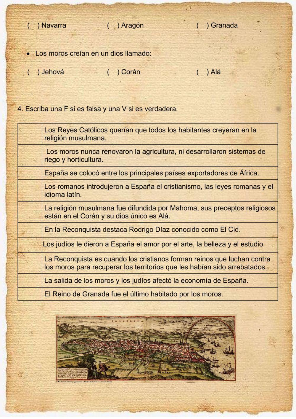 Comprensión España sXV