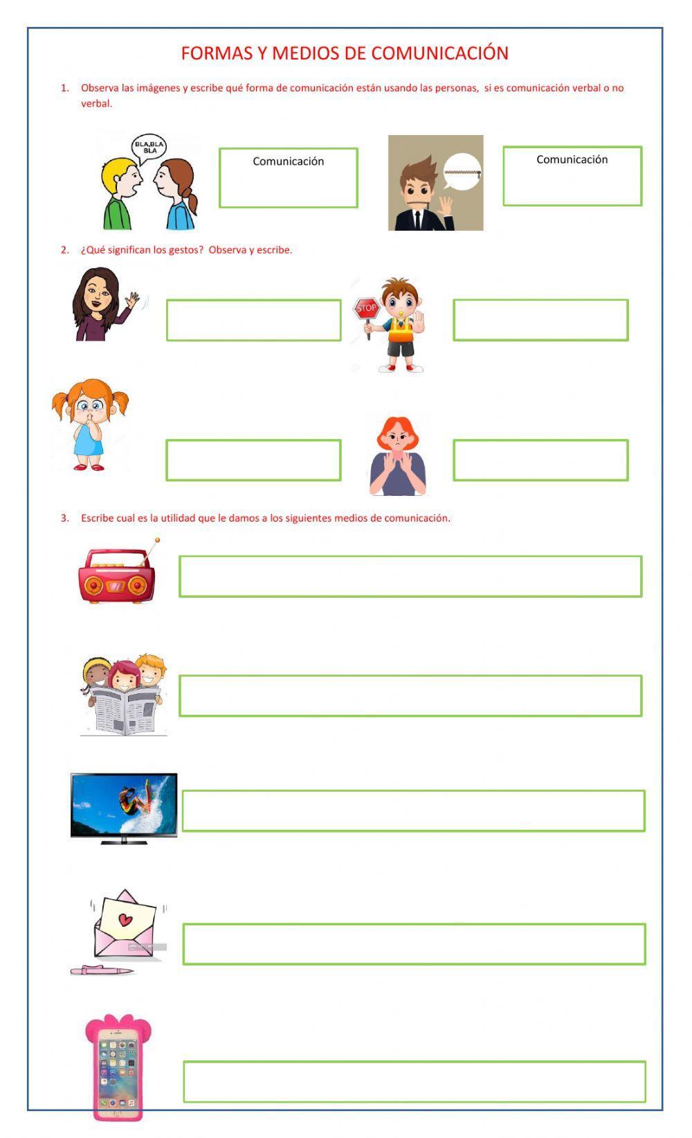 Medios y formas de comunicarse