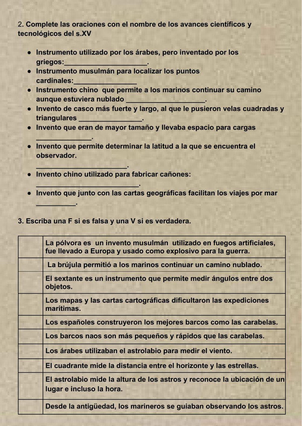 Comprensión Avances tecnológicos sXV