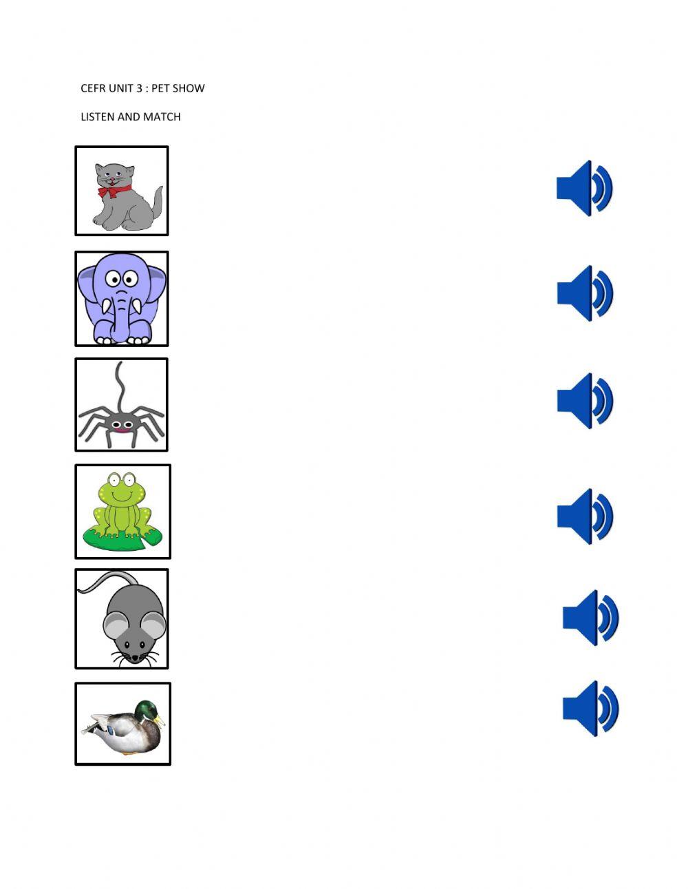 Cefr unit 3 pet show