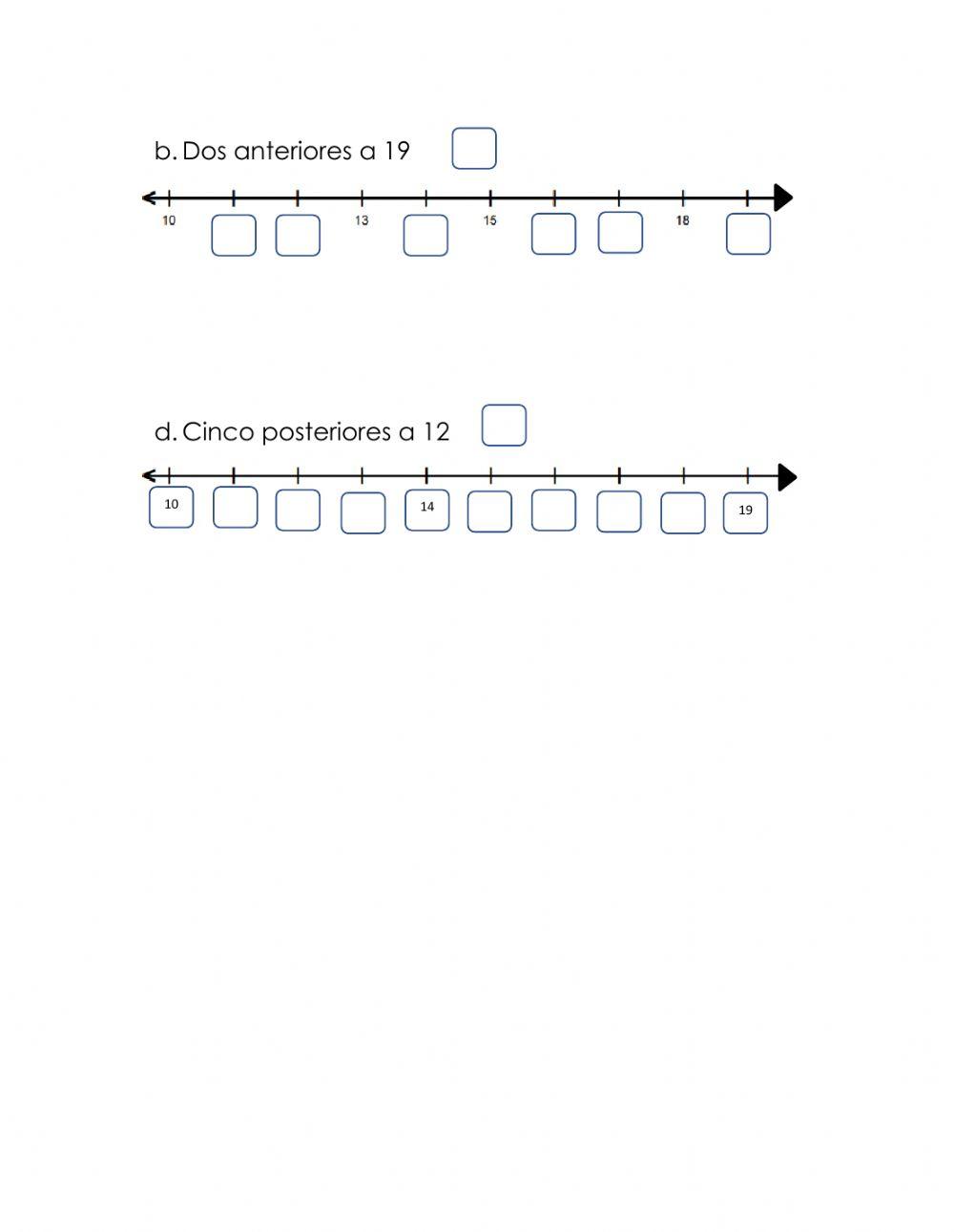Números hasta el 19