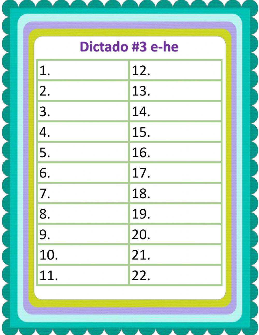 Dictado e-he