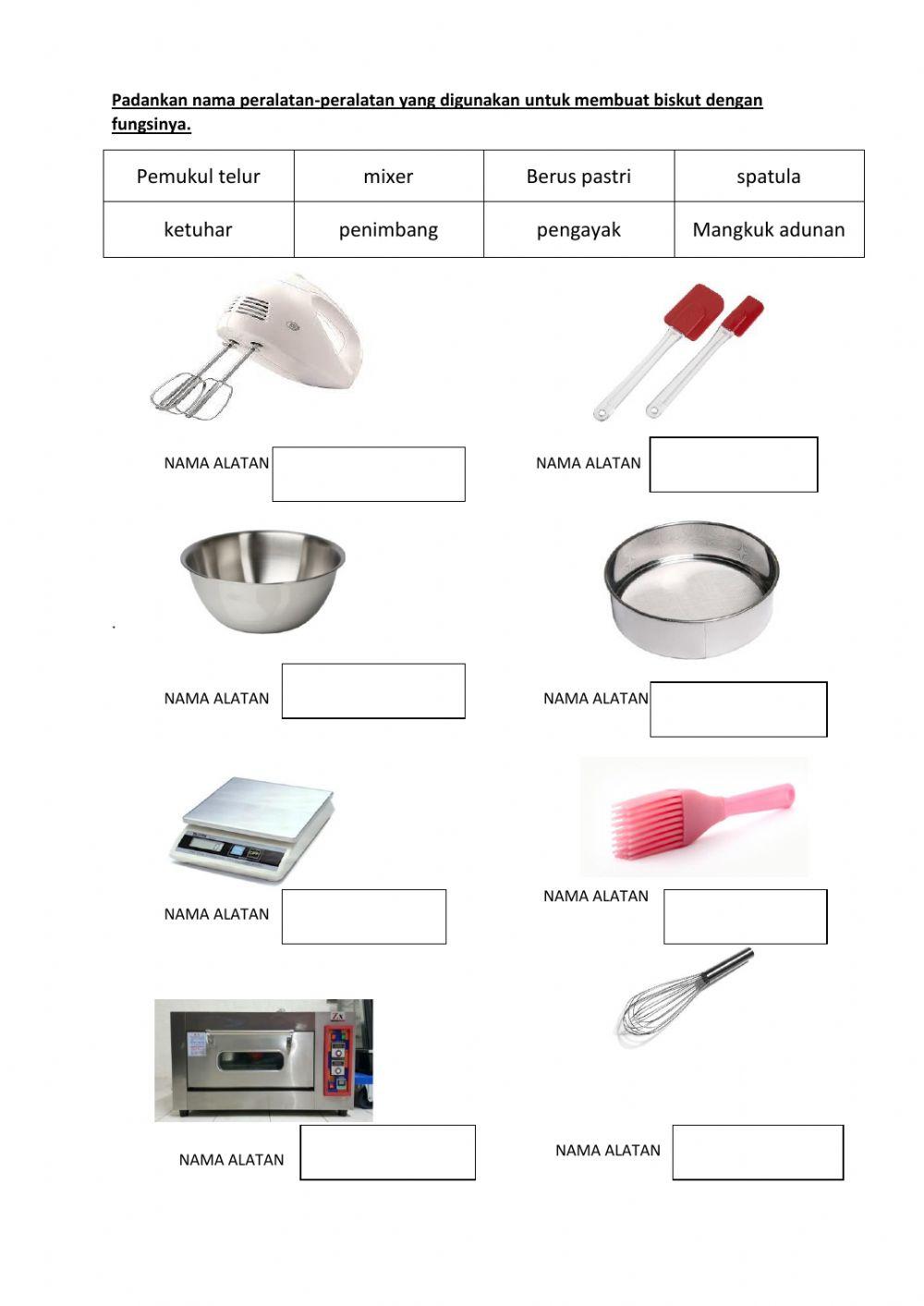 Peralatan Pastri - Pembuatan Pastri KSSMPK Tingkatan 4 disediakan oleh CguRosma