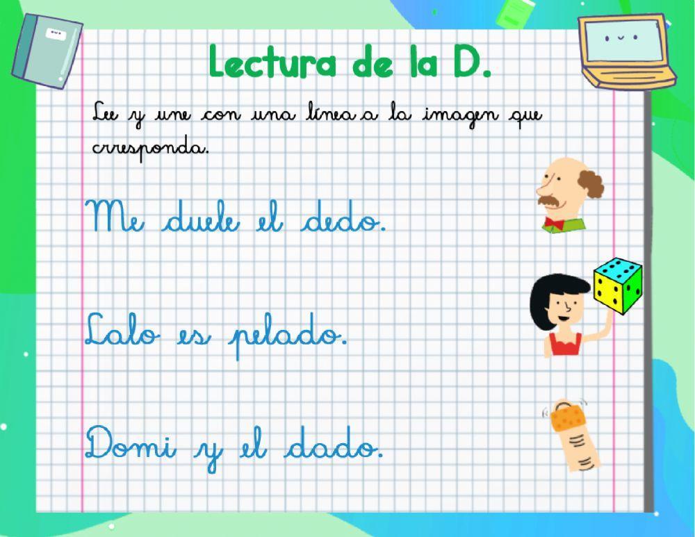 Lectura de la letra D