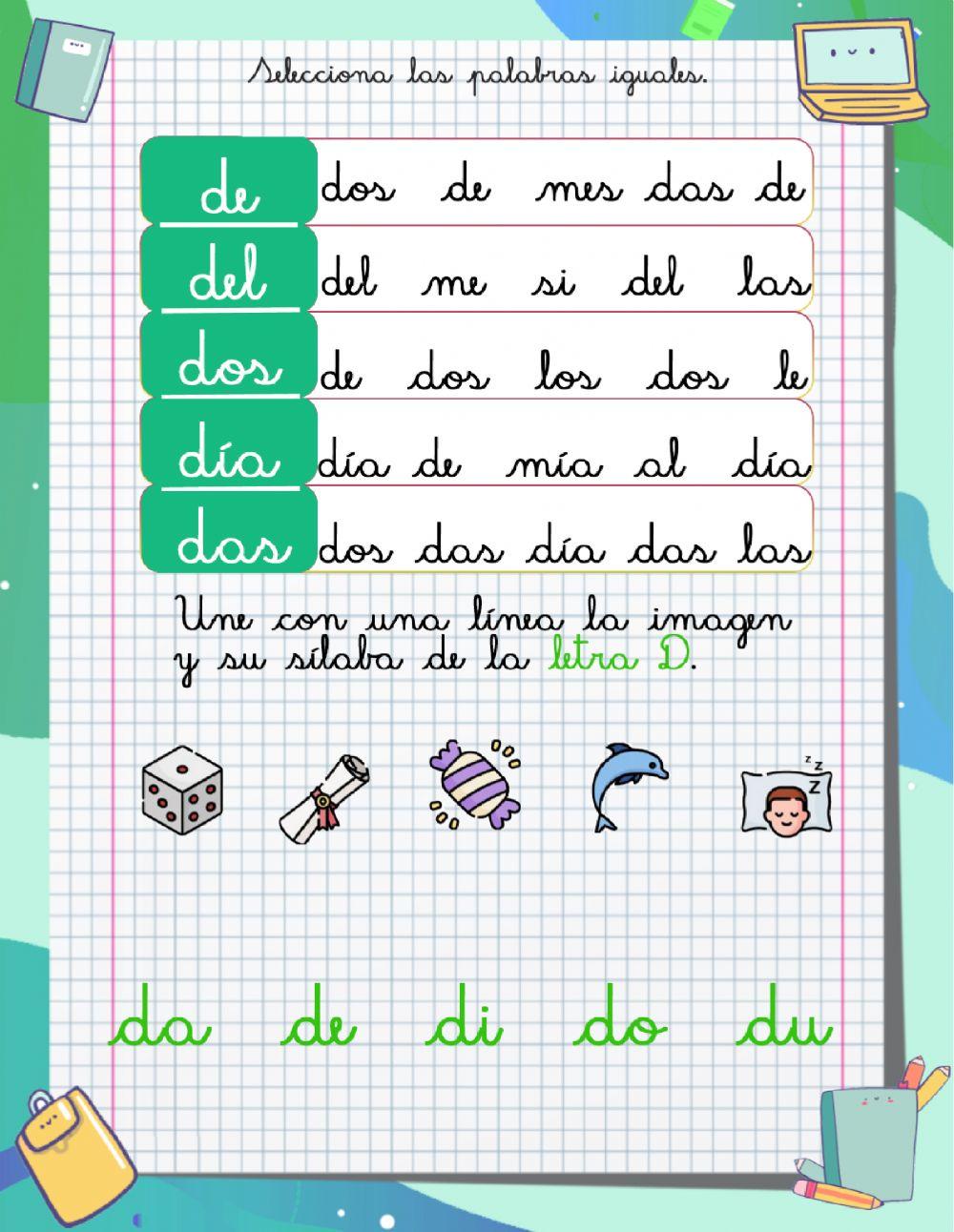 La letra D III La letra D III
