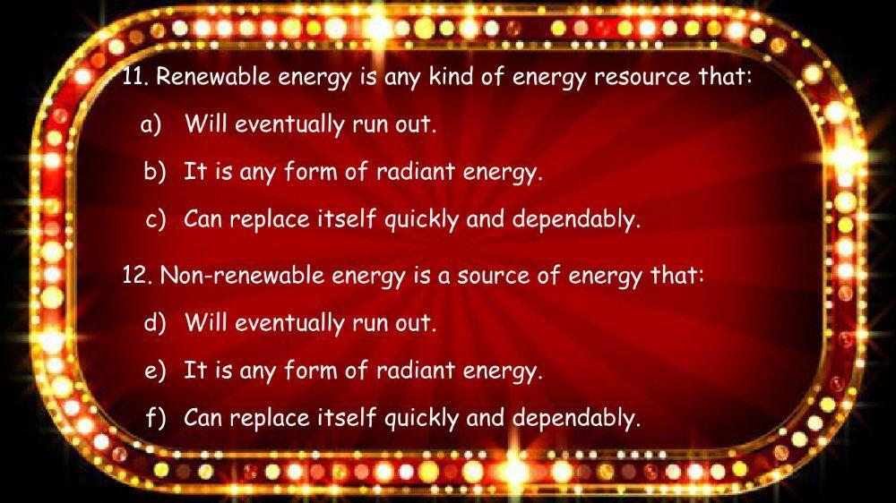 Light and Energy Sources
