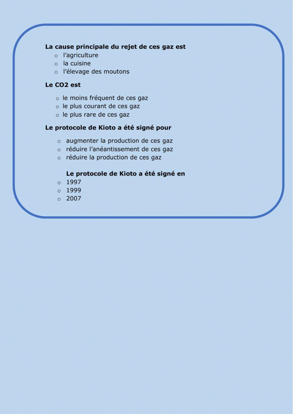 La pollution de l'air 