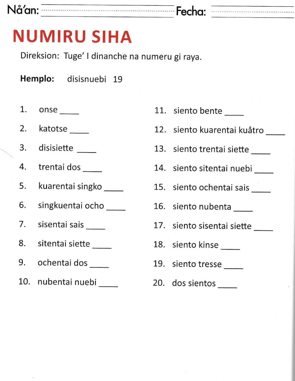 Numiru Siha 0-2… | Free Interactive Worksheets | 313130