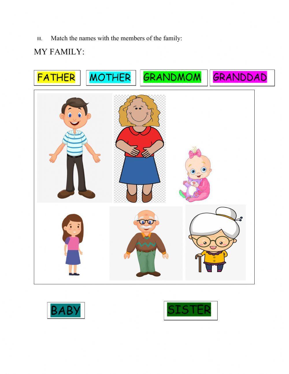 My home,community helpers,My family