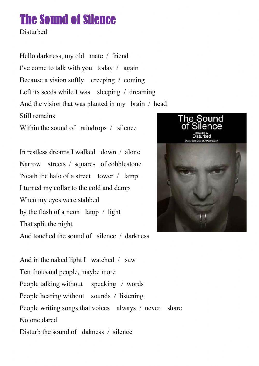313311 song the sound of silence libu e sandrov 