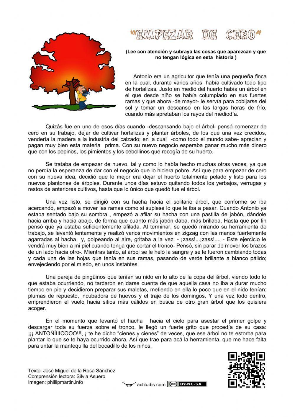 Lecturas absurdas: -Empezar de cero-