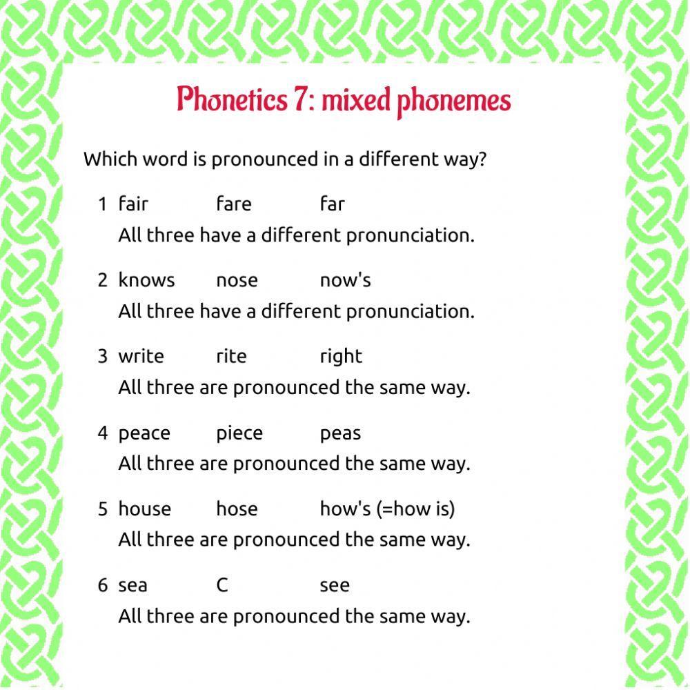 Phonetics 7