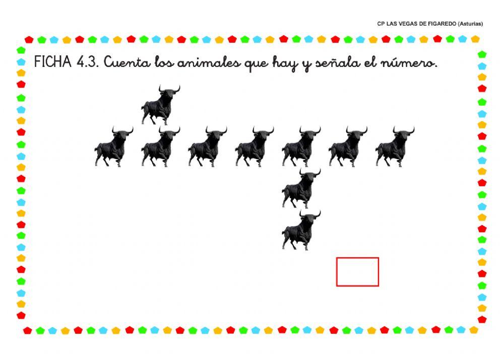 Cuenta los animales que hay