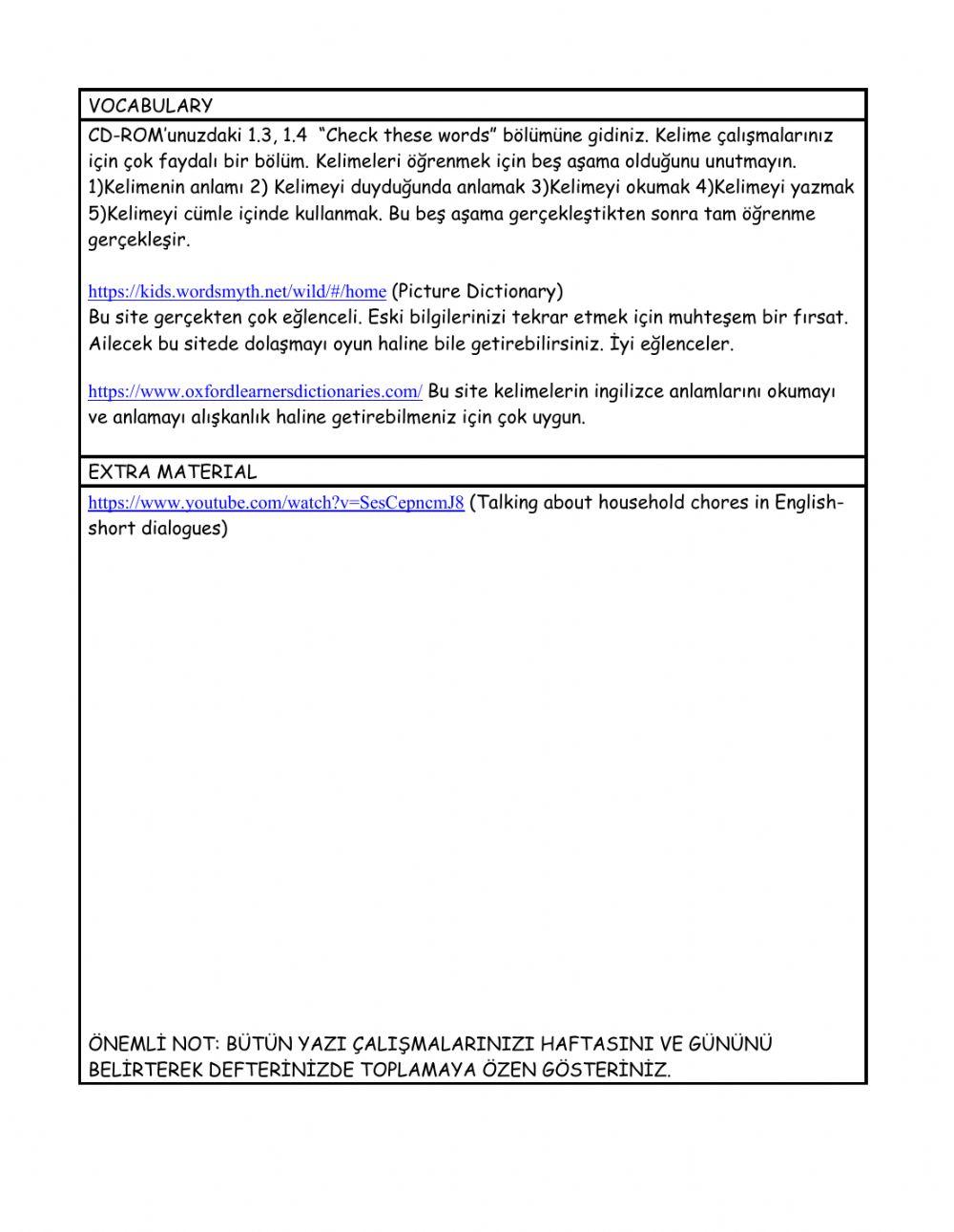 Free Time Activities