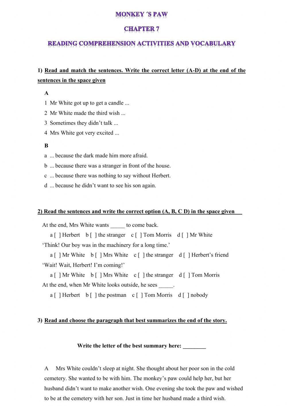 Monkey -s Paw: Chapter 7