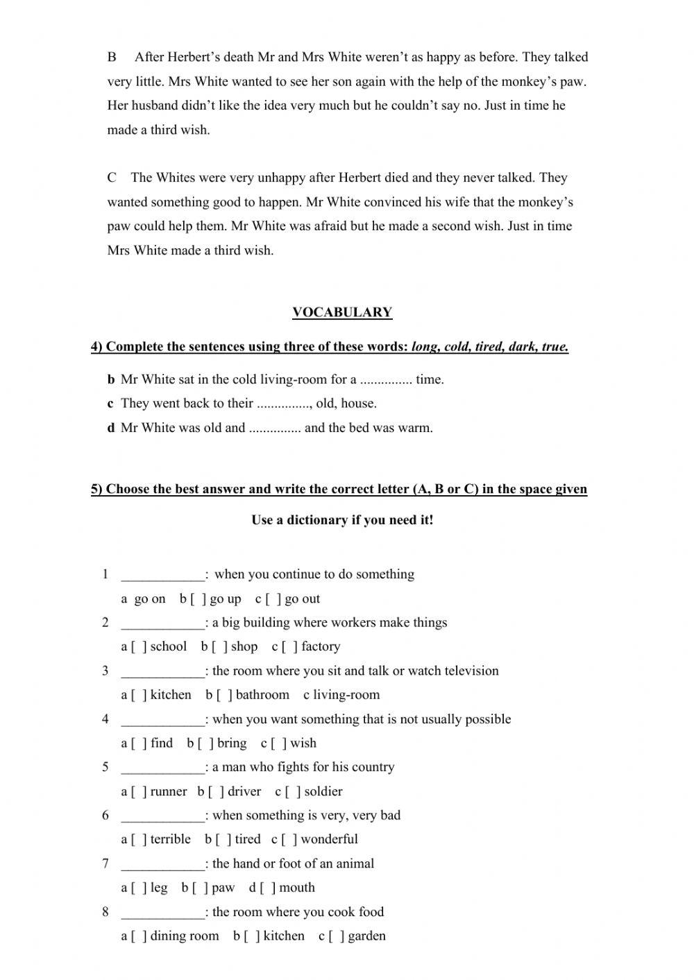 Monkey -s Paw: Chapter 7