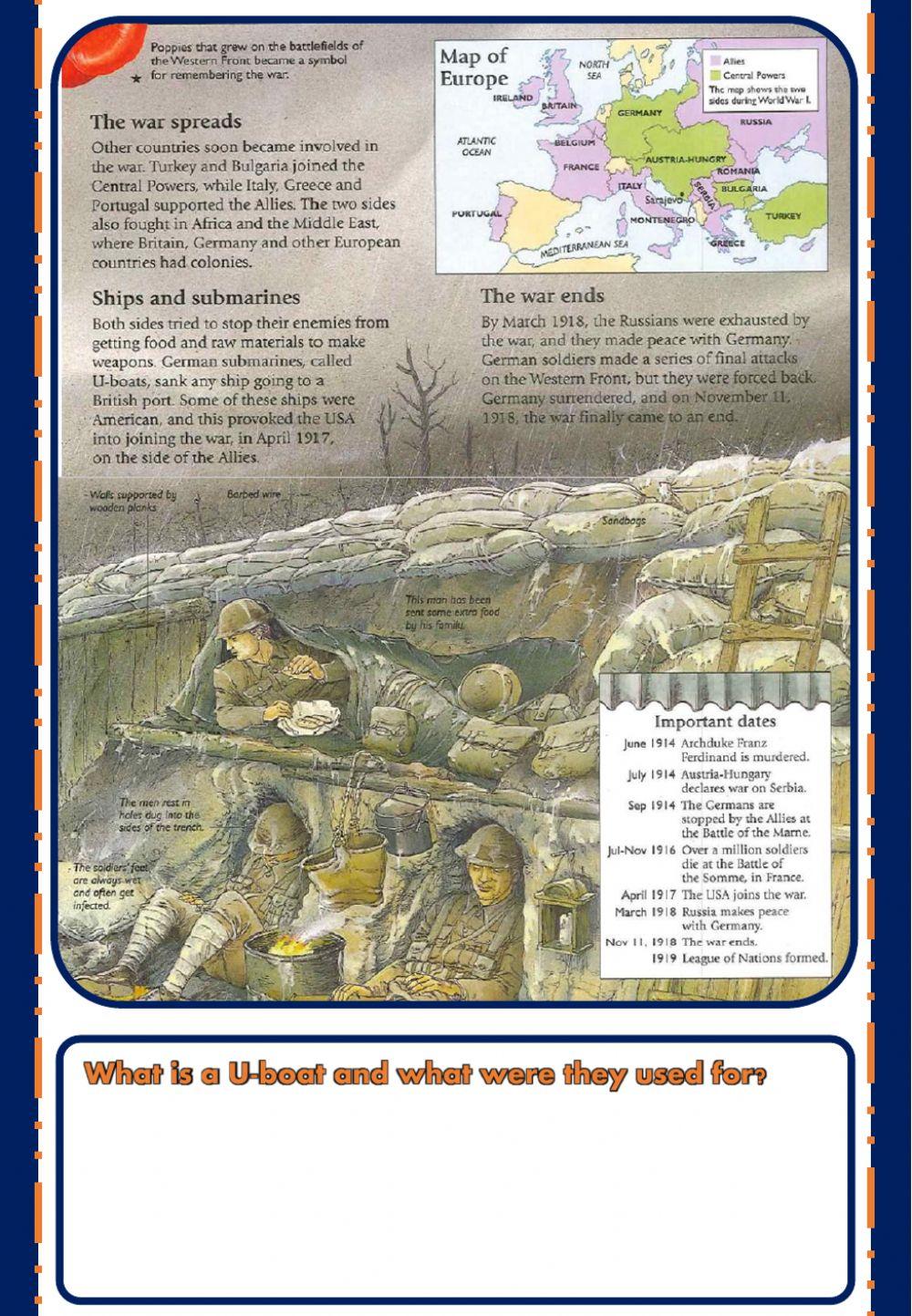 Week 22 - History - The End of WW1