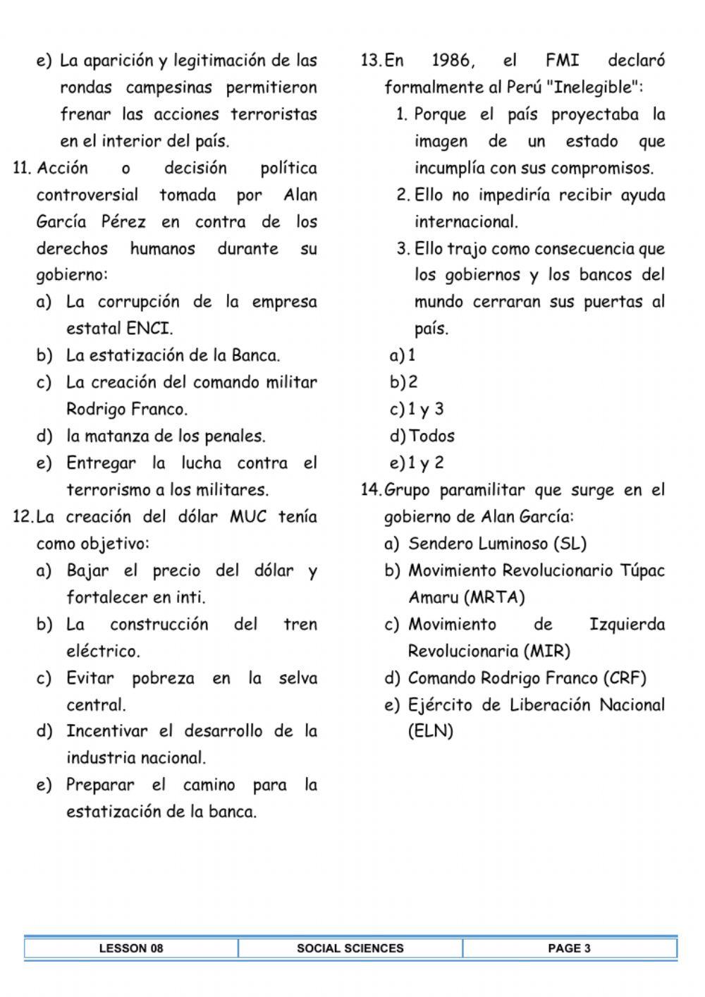 Primer gobierno de alan garcía pérez (1985 - 1990)