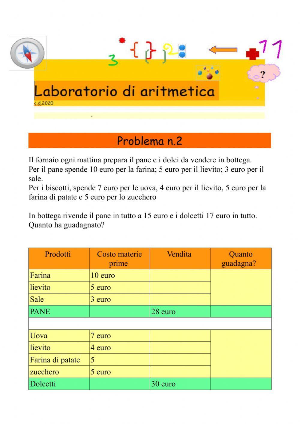 PROBLEMA N. 2 GUADAGNO