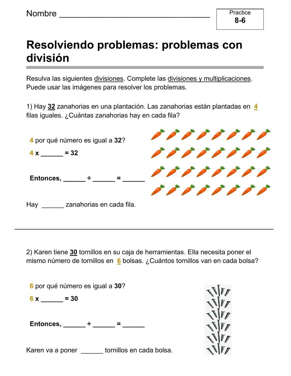 Problem Solving with Division