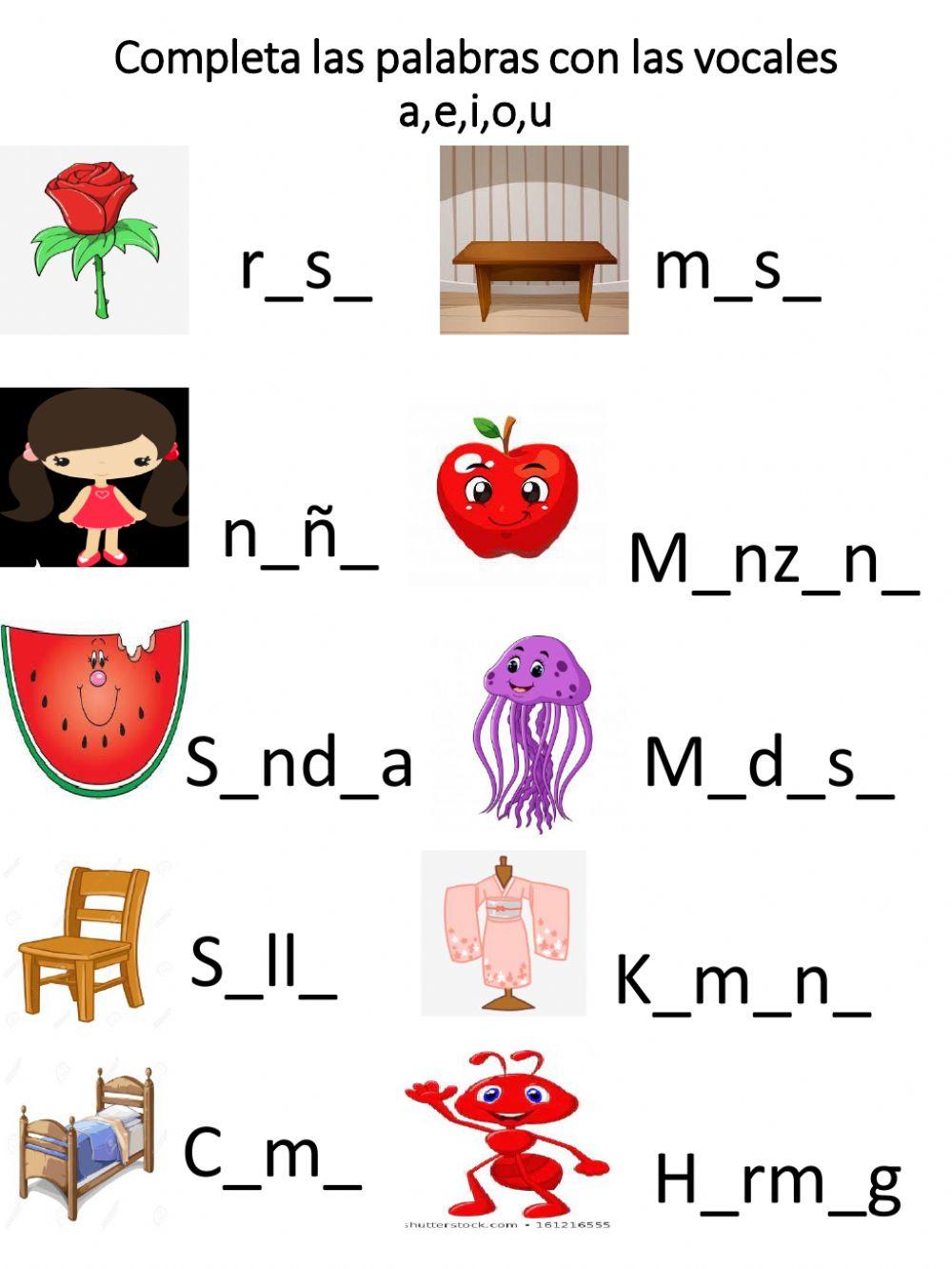 Repaso de las vocales