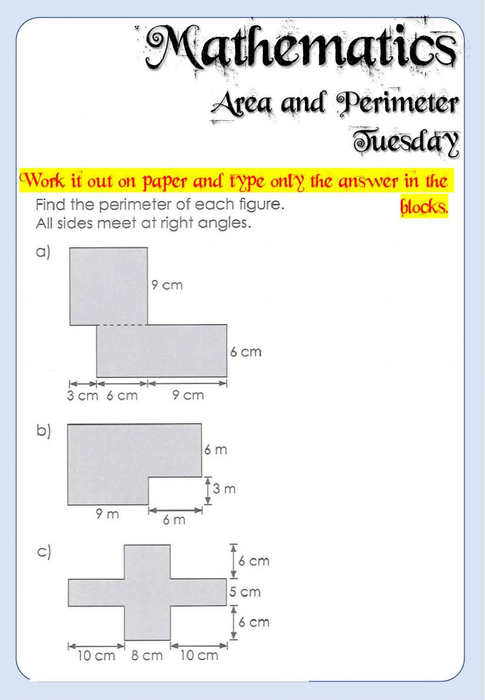 Week 23 - Mathematics - Tuesday 6