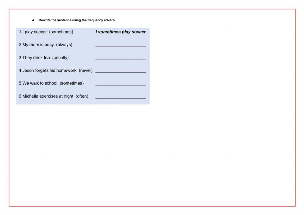 Present Simple Exercise 2