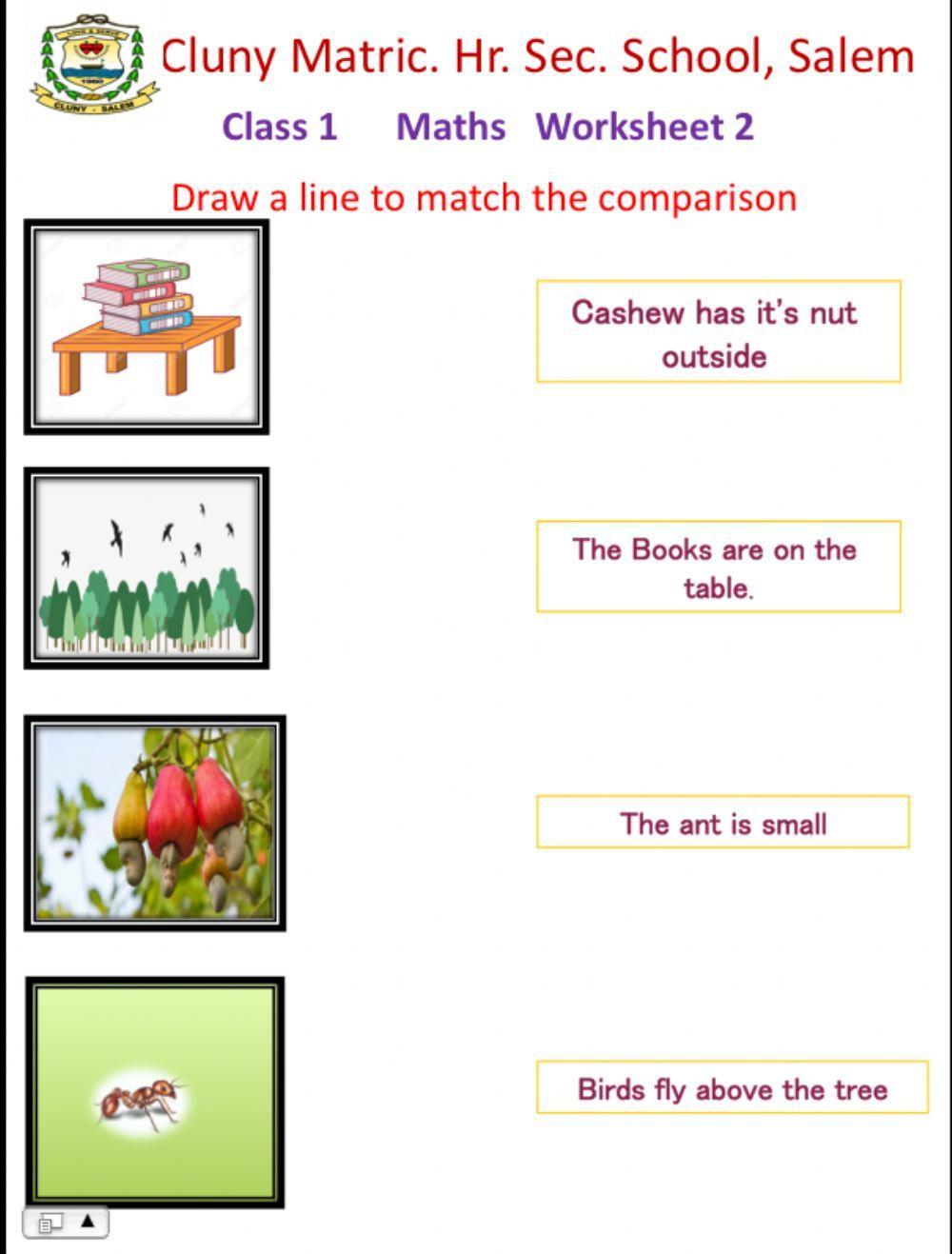 Class 1 Maths 2 - Comparison