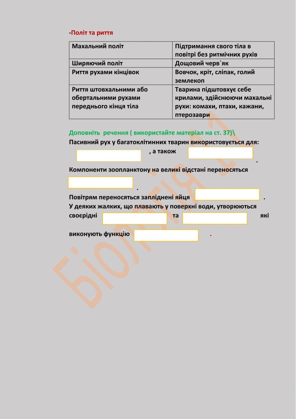 Рухи тварин