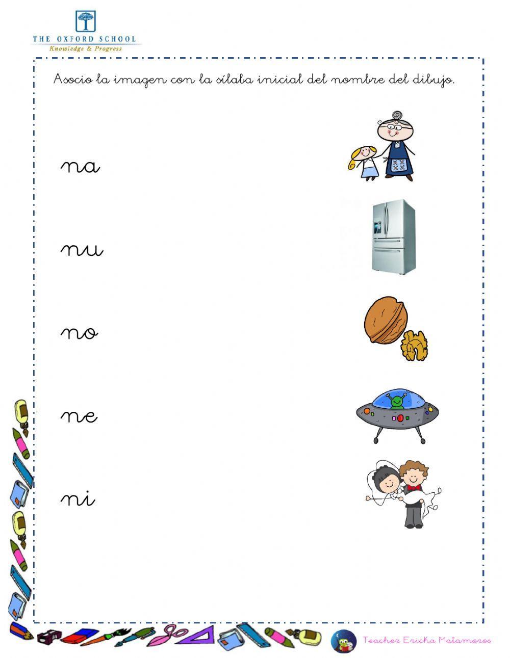 Sílabas na ne ni no nu