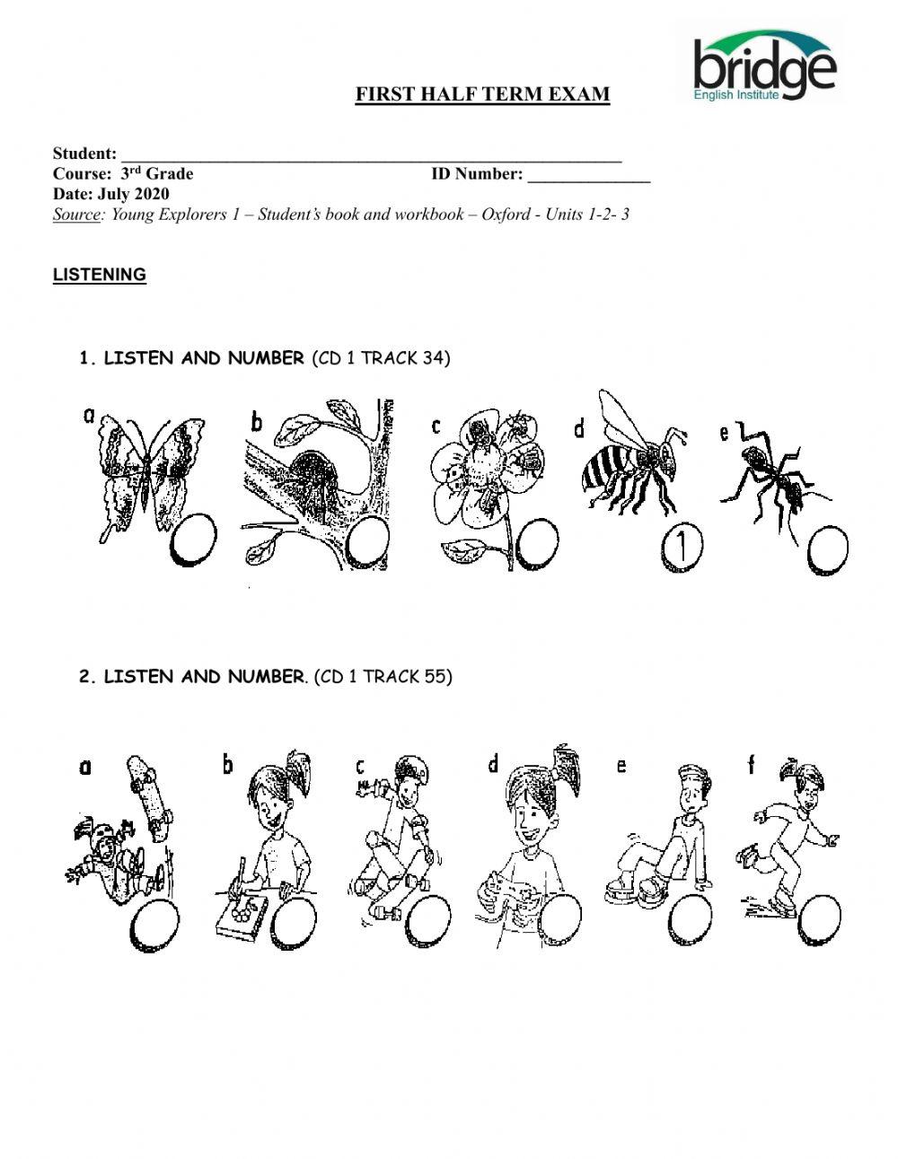 FHTE - Listening - 3rd grade