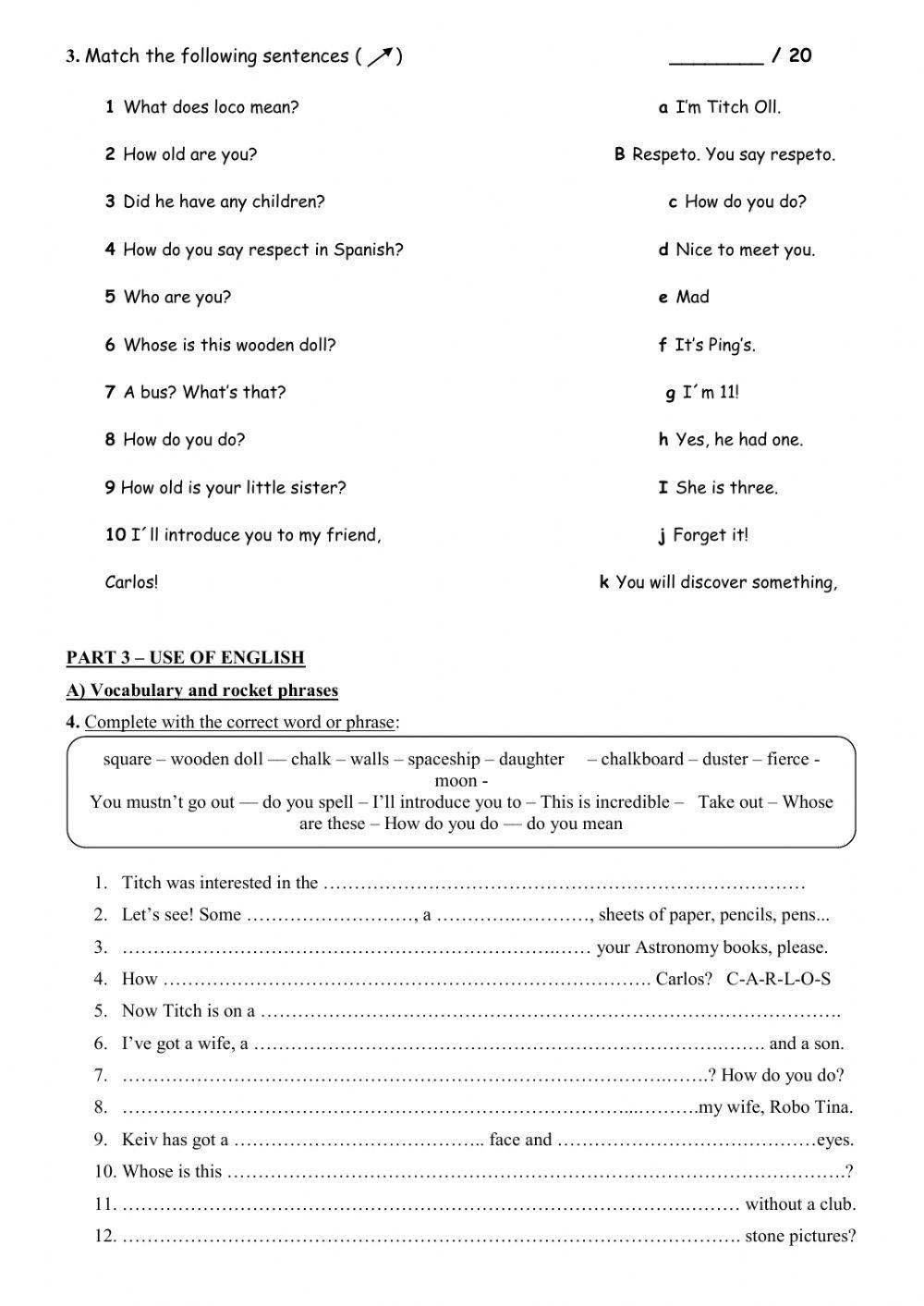 Midterm Exam 2nd Senior