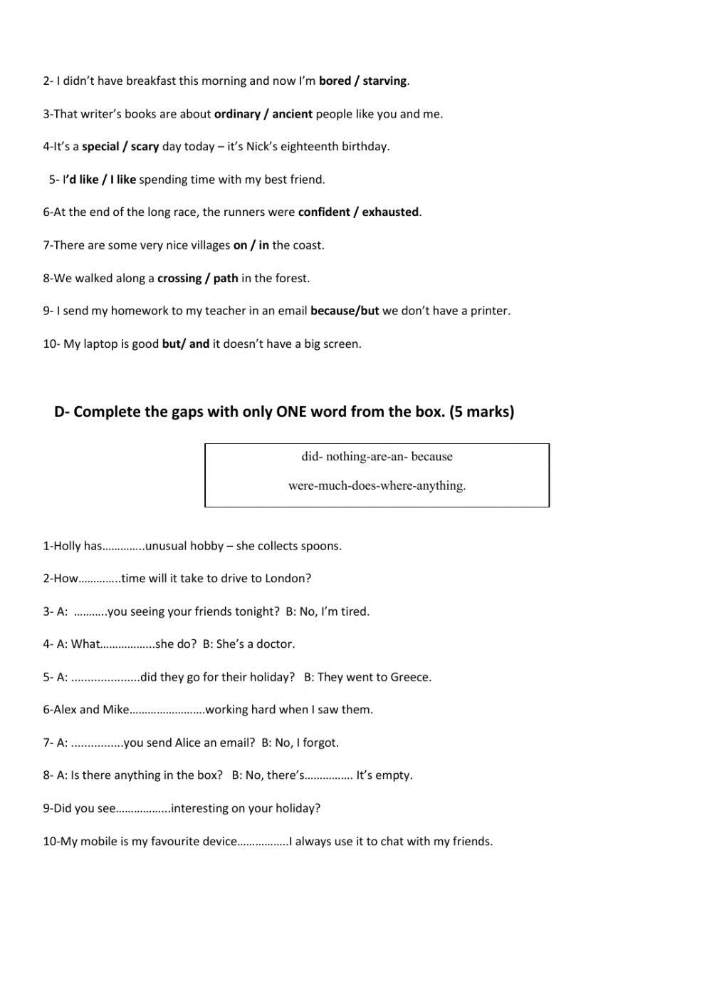 Mid Term Test part 2