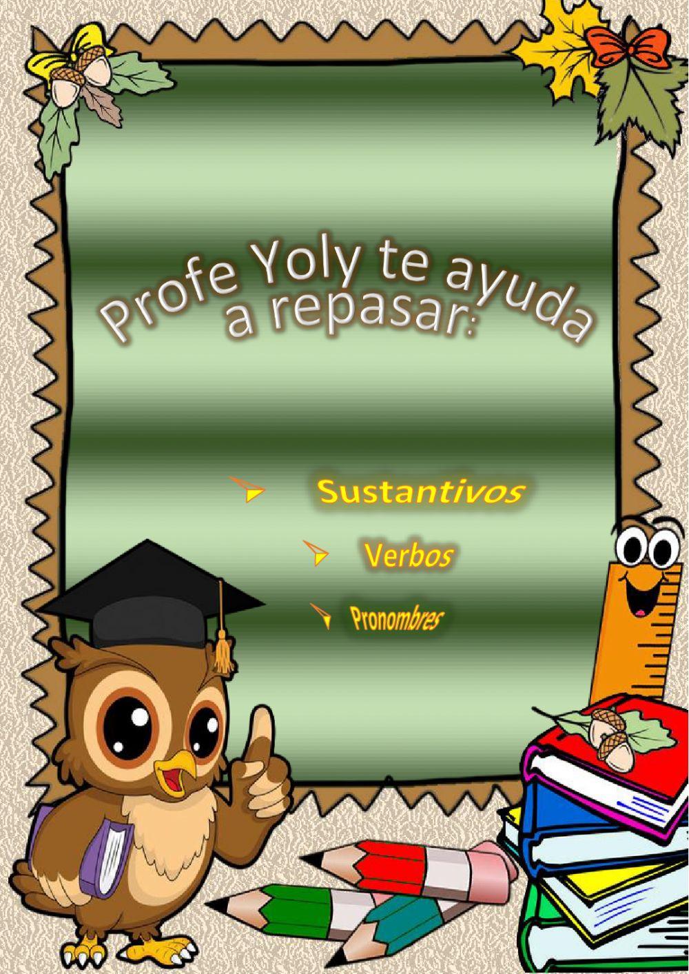 Sustantivos, verbos y pronombres personales