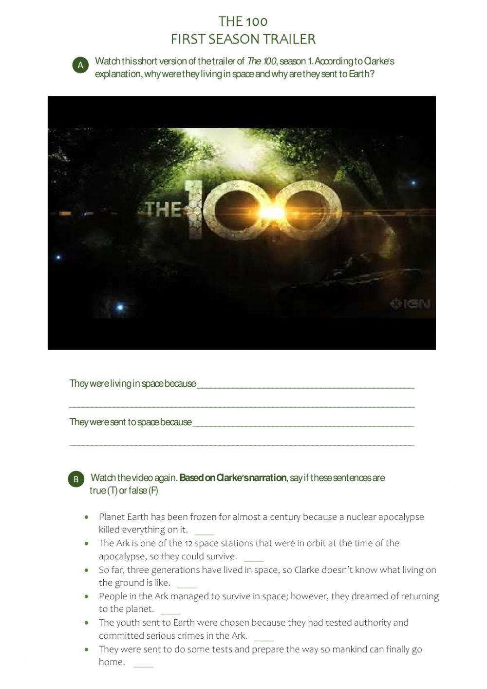 Practice Listening with The 100