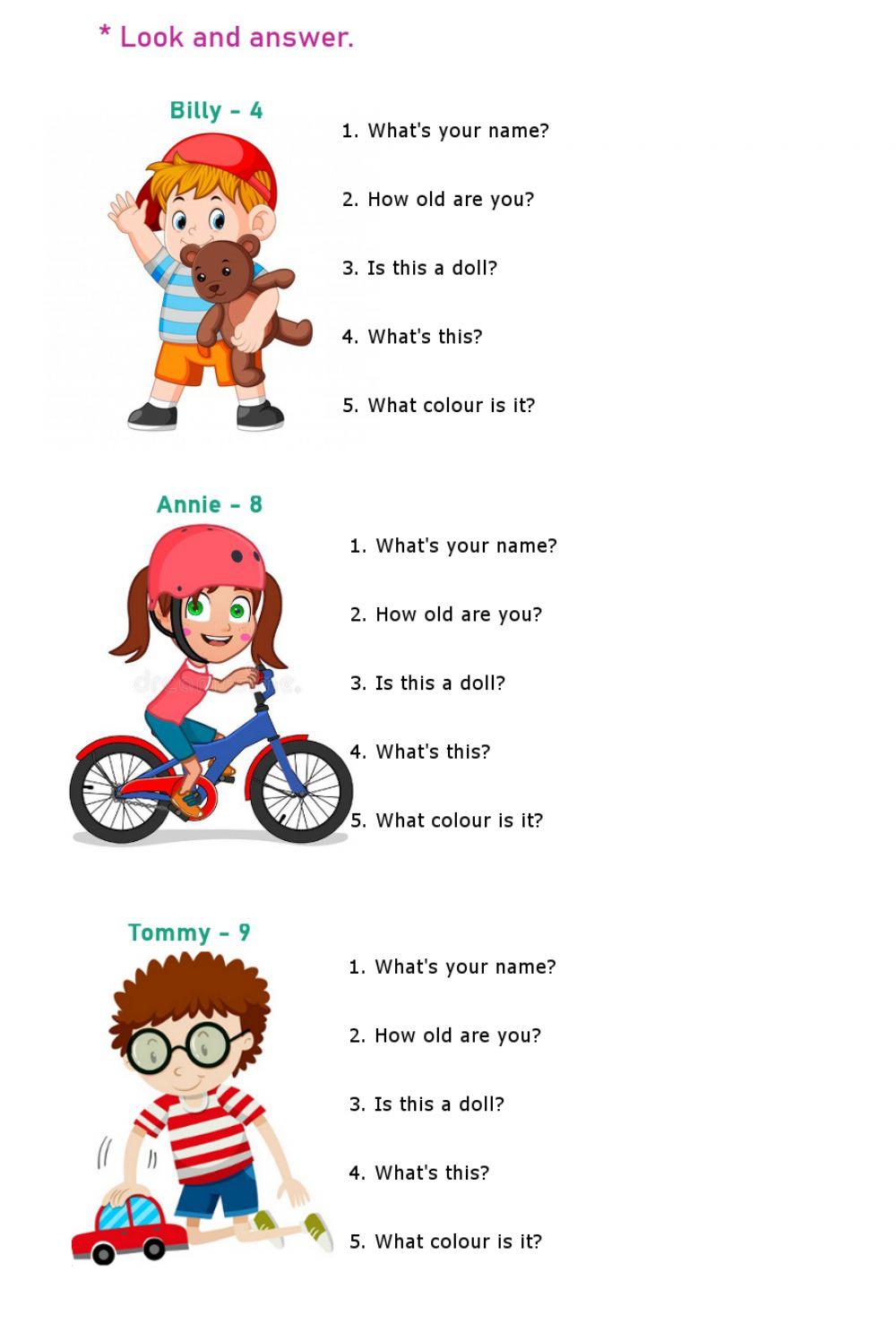 Personal information - to be