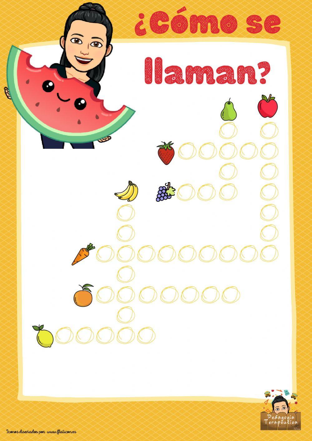 ¿Cómo se llaman estas frutas?