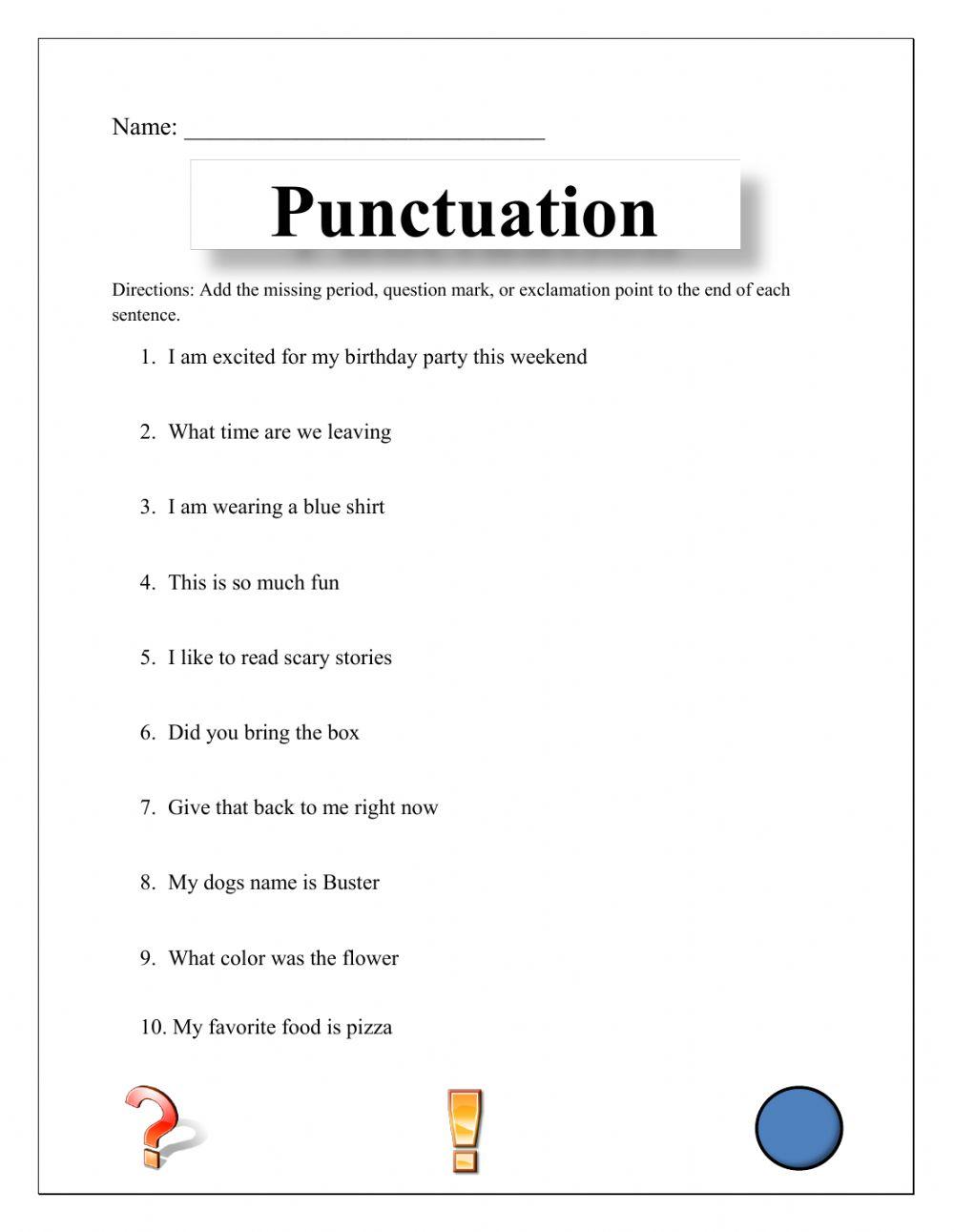 End Punctuation Day 3