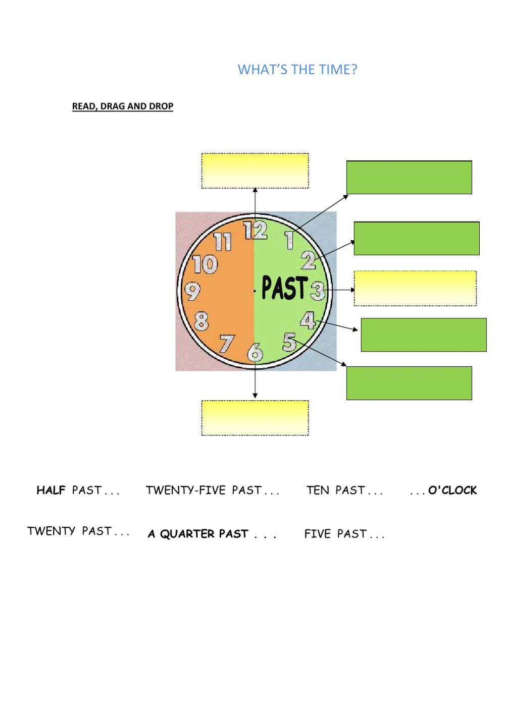 Telling the time part 1