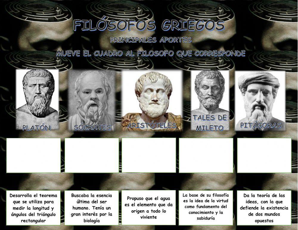 Filosofos griegos aportes